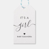 C'est une étiquette cadeau de fille, étiquette cad (Devant)