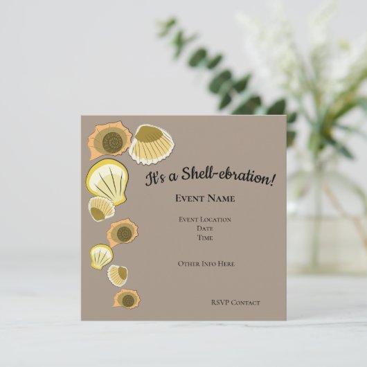 C'est une fête coquillages 5,25" x 5,25" programme (Debout devant)