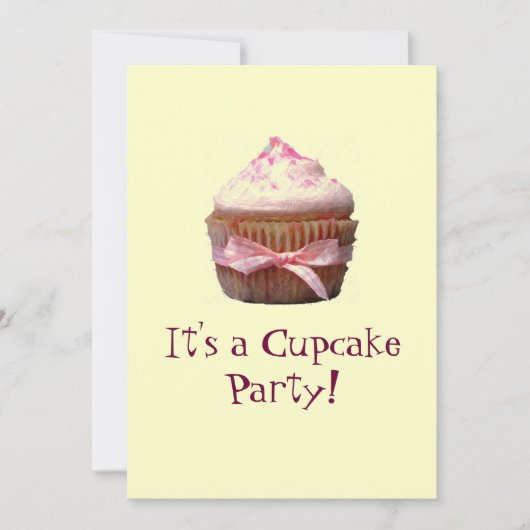 C'est une fête de Cupcake ! Invitations (Devant)