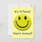 C'est une fête ! Invitation à un joyeux visage (Devant)