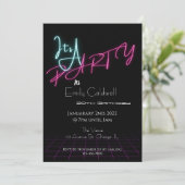 C'est une fête - Invitation Neon (Debout devant)