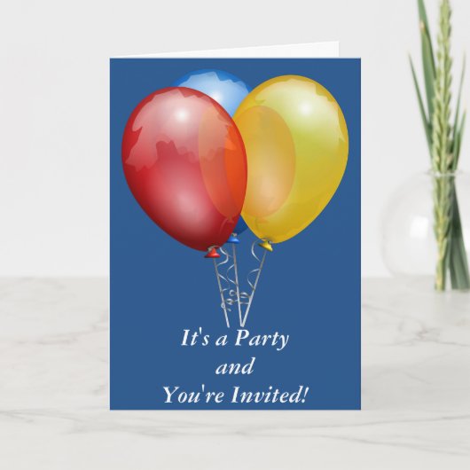 C'est une fête que vous êtes invité Carte personna (Devant)