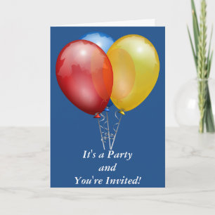 C'est une fête que vous êtes invité Carte personna