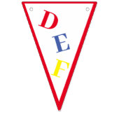 C'est une fille ABC couleurs primaires banderole (Deuxième drapeau)