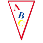 C'est une fille ABC couleurs primaires banderole (Premier drapeau)