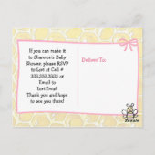 C'est une fille Ba-bee Baby Shower Invitations (Dos)