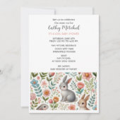 C'Est Une Fille Baby shower Floral Invitation (Devant)