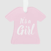 C'est une fille, baby shower rose clair, révélatio (devant)