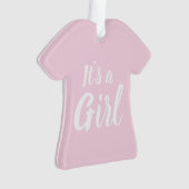 C'est une fille, baby shower rose clair, révélatio (devant)