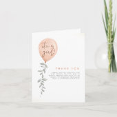 C'Est Une Fille Balloon Merci de Baby shower (Devant)