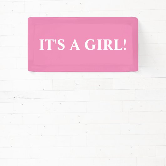 C'EST UNE FILLE ! BANDEROLE (Insitu)