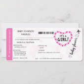 C'est une fille bébé fille douche Invitation (Devant)