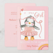 C'est une fille - Bienvenue à la Faire-part mondia (Devant / Derrière)