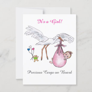 C'est une fille ! carte postale