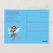 C'est une fille - Carte postale de bébé fée sirène (Dos)