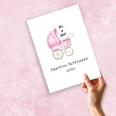 C'est une fille ! Faire-part de grossesse pour béb