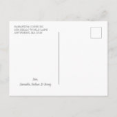 C'est une fille ! Faire-part de naissance bébé ros (Dos)