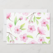 C'est une fille ! Faire-part de naissance de bébé (Dos)