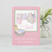 C'est une fille - Fier grand-parents Faire-part (Debout devant)