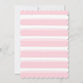 C'EST UNE FILLE Invitation aquarelle à feuille d'o (Dos)