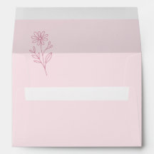C'est une fille ! Minimalisme Baby Shower Rose Pas
