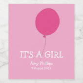 C'est une fille moderne Whimsical Étiquette de vin (Étiquettes simples)