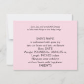 C'est une fille photo Faire-part bébé (Devant)