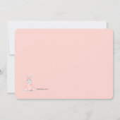 C'est une fille photo Faire-part de naissance de P (Dos)