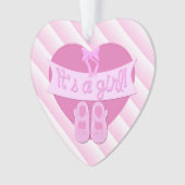 C'est une fille Pink Heart Bow Chaussures Baby Gir (devant)