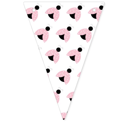 C'est une fille rose Ladybug à thème bannière Baby (Premier drapeau)