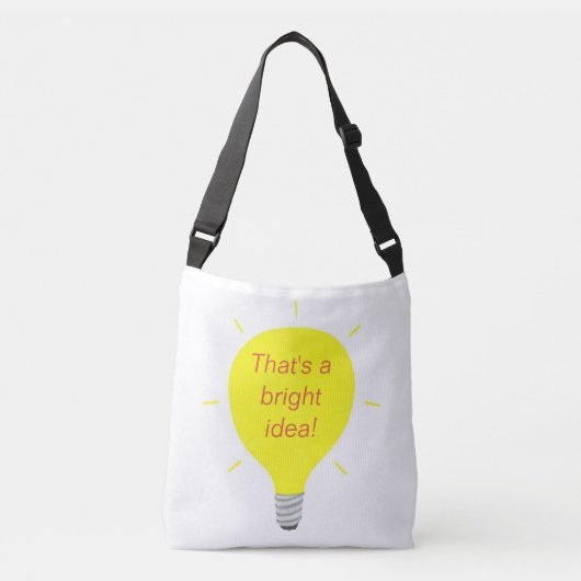 C'est une idée brillante, ampoule jaune, sacs (Devant)
