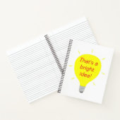 C'est une idée brillante, carnets d'ampoules jaune (Intérieur)