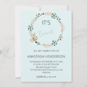 C'est une invitation à deux Baby showers. (Devant)