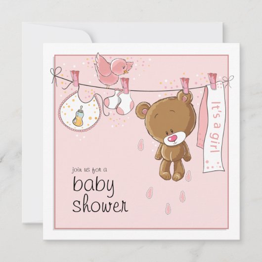 C'est une invitation à la douche pour filles (Devant)