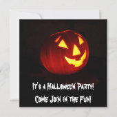 C'est une invitation à la fête d'Halloween (Devant)
