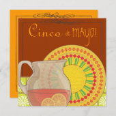 C'est une invitation à la fête du Cinco de Mayo (Devant / Derrière)