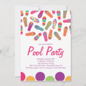 C'est une invitation à la Flip Flop Pool d'été (Devant)