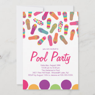 C'est une invitation à la Flip Flop Pool d'été