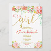 C'est une invitation à la petite douche fleurie (Devant)