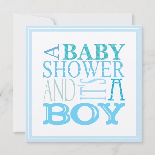 C'est une invitation à un Baby shower (Devant)