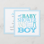 C'est une invitation à un Baby shower (Devant / Derrière)