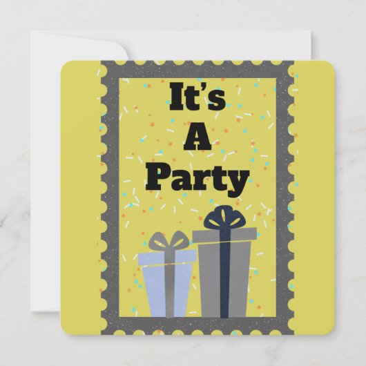 C'est une invitation à une fête (Devant)