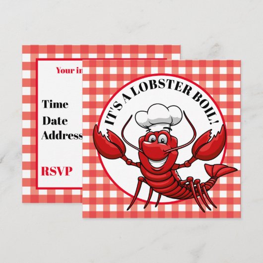 C'est une invitation à une fête de bouillabaisse d (Devant / Derrière)