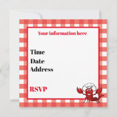 C'est une invitation à une fête de bouillabaisse d (Dos)