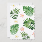 C'est une invitation au Baby shower de la jungle (Dos)