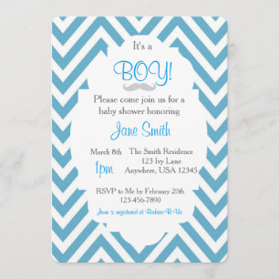 C'est une invitation au Baby shower de la Moustach