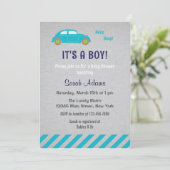 C'est une invitation au Baby shower de voiture pou (Debout devant)