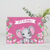 C'est une invitation au Baby shower d'éléphants po (Debout devant)