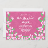 C'est une invitation au Baby shower d'éléphants po (Dos)