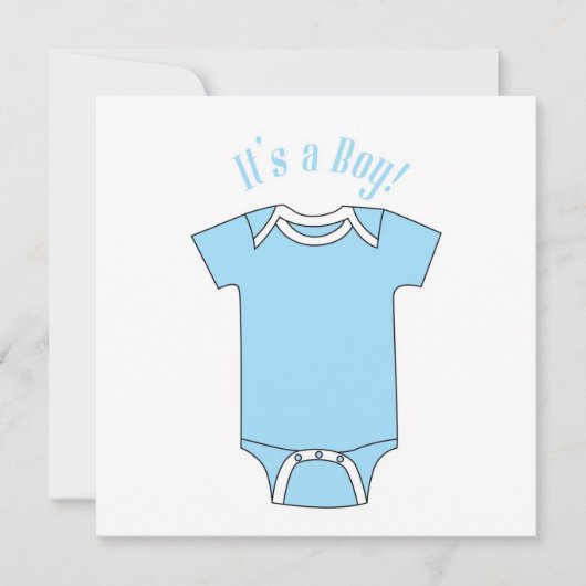 C'est une invitation baby shower de garçon (Devant)